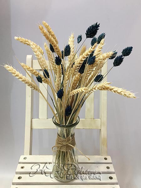 Điện hoa tươi và Quà tặng - Bình hoa khô lúa mạch & phalaris