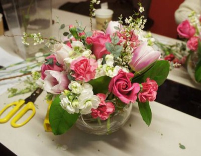 Cắm hoa đẹp với sắc hồng dịu dàng quyến rũ 13